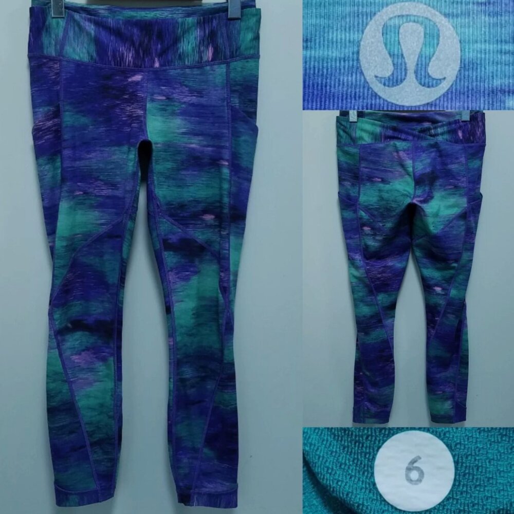 Lululemon Time to Shine Tight Rio Nights Multi Leggings Size Luxtreme Small 6